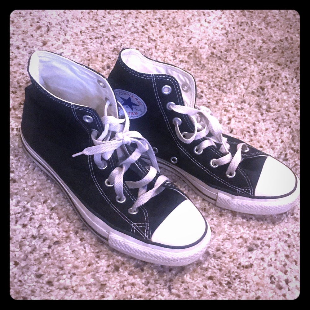 Black converse high tops